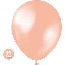 Parti Show Rose Gold Balon Metalik 15 Adet
