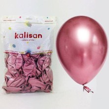 Parti Show Pembe Krom Balon 50 Adet (30 Cm)