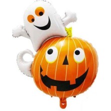 Parti Show Halloween Hayalet Balkabağı Folyo Balon 80*60 cm