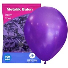 Parti Show Mor Balon Metalik 100 Adet