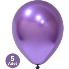 Parti Show Mor Krom Balon 5 Adet (30 Cm)