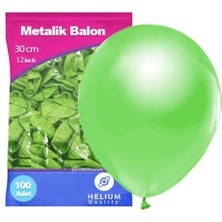 Parti Show Fıstık Yeşili Balon Metalik 100 Adet