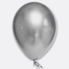 Parti Show Gümüş Krom Balon 5 Adet (30 Cm)