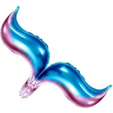 Parti Show Deniz Kızı Kuyruk Folyo Balon Renkli 84X22 cm