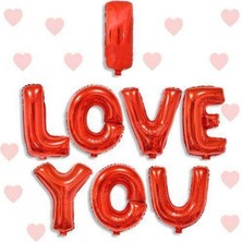 Parti Show I Love You Folyo Balon Kırmızı (35 Cm)