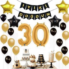 Parti Show 30 Yaş Doğum Günü Süsleri Seti