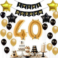 Parti Show 40 Yaş Doğum Günü Süsleri Seti