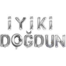 Parti Show Iyi Ki Doğdun Folyo Balon Gümüş (35 Cm)