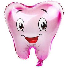 Parti Show Diş Folyo Balon Pembe 50X48 cm