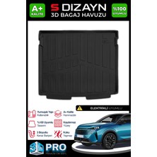 S-Dizayn Peugeot 3008 Elektrikli 3D Pro Bagaj Havuzu 2024 Üzeri A+ Kalite