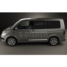 S-Dizayn VW T6 Transporter Krom Cam Çıtası 2 Prç. 2015-2019