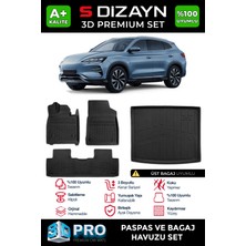 S-Dizayn BYD Seal U3D Pro Havuzlu Paspas ve Bagaj Havuzu Seti (2'li SET) Üst Bagaj 2024 Üzeri A+ Kalite