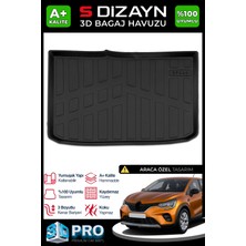 S-Dizayn Renault Captur 3D Pro Bagaj Havuzu 2019 Üzeri A+ Kalite