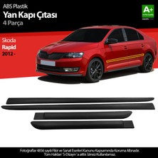 S-Dizayn Skoda Rapid ABS Plastik Yan Kapı Koruma Çıtası 2012-2017 A+ Kalite