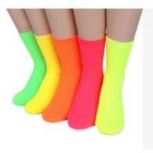 Leovia 4 Çift Renkli Unisex Kolej Çorabı