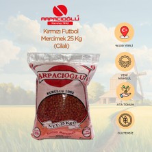 Arpacıoğlu Yerli Türk Malı Kırmızı Futbol Mercimek Cilalı 25 kg