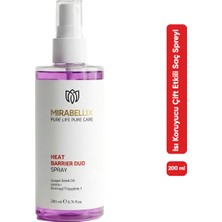 Mirabellix Çift Fazlı Isı Koruyucu & Onarıcı Saç Spreyi – Keratin, Üzüm Çekirdeği Yağı ve E Vitamini Destekli 200 ml