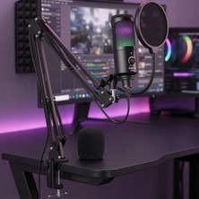 Lastvoice BM350 STA RGB Set Stüdyo Condenser Usb Pc Mikrofonu (Stand ve Filtreli)