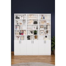 Asra Trend Lüks Çok Amaçlı Ev Ofis Kitaplık %100 MDF Kütüphane Çalışma Odası Kitaplık K50