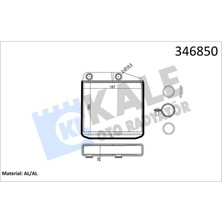 Matrixzn Kalorifer Radyatörü [ Alfa Romeo Mito , Fiat Doblo Iii , Linea , Fiorino , Pratico , Grande Punto , Qubo , Opel Corsa D 1.2 / 1.3 / 1.4 (Kale 0185851AB) Brazing ]