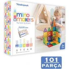 Özbience Renkli 101 Parça Manyetik Bloklar Seti Çocuklar Için Eğlence