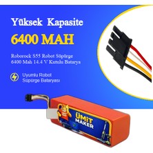 Ümit Maker Roborock S55 Robot Süpürge 6400 Mah 14.4 V Kutulu Batarya – Orjinal Uyumlu Uzun Ömürlü, Yüksek Performans Pil
