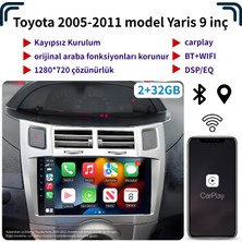 Dobest Toyota 2005-2011 Model Yaris 2+32GB 9 Inç/carplay/navigasyon/araç Multimedya Sistemi