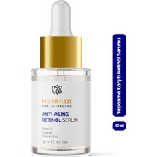 Mirabellix Retinol, Peptit İçeren Yaşlanma Karşıtı ve Cilt Yenileyici Serum – İnce Çizgi ve Leke Karşıtı 30 ml