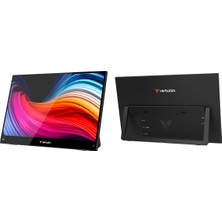 Verbatim 14" Dokunmatik  Full Hd IPS Taşınabilir Monitör - 60 Hz - Dahili Hoparlör - Light Serisi