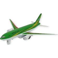 Cosmos E-Ticaret Çek Bırak Sesli Işıklı Metal Uçak - 180 - Yeşil