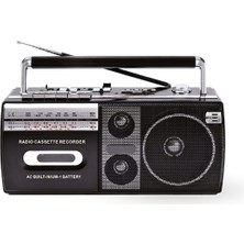 Derin Stok Siyah Kaset Çalar - Bluetooth USB Tf Aux Fm Özellikli