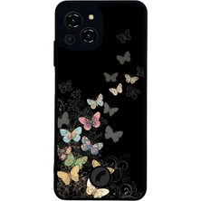 Reeder S23 Pro Max Uyumlu Kelebek Tasarımlı Glossy Premium Kılıf