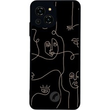 Reeder S23 Pro Max Uyumlu Line Art Tasarımlı Glossy Premium Kılıf