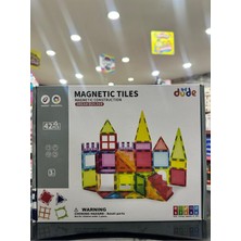 Özbience Renkli 42 Parça Manyetik Yapı Seti, Eğlenceli ve Öğretici Bloklar