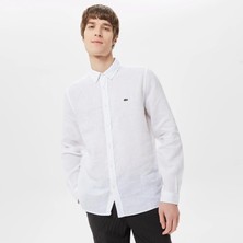 Lacoste Slim Fit Keten Gömlek