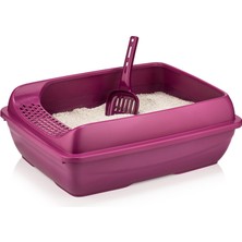 TeknoKapsül Elekli Tuvalet Kum Kabı 12*37*50 cm Karışık Renklerde