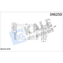 Kale Matrixzn Kalorifer Radyatörü A3-Caddy-Golf-Jetta-Polo-Ibiza-Cordoba-Octavia-1.4-1.6-1.8-1.9tdi-2.0 234X156