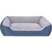 Drnds Pet Comfort Bro Duo  Köpek Yatağı Mi/gri Peluş L 90X70CM