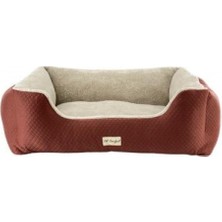 Drnds Pet Comfort Echo  Köpek Yatağı Tarçın/ecru Peluş L 105X80CM
