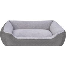 Drnds Pet Comfort Bro Duo  Köpek Yatağı Gri/gri Peluş L 90X70CM