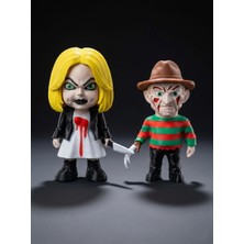 Demirhan3D Freddy & Tiff Korku Figürü 2’li Set – 14 cm & 15 cm 3D Baskı Koleksiyon Figürleri