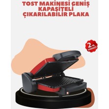 Zero Land Drnds Kompakt Izgara ve Tost Makinesi – Çıkarılabilir Plaka, Döküm Gövde