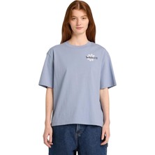 TB0A5RXMB881 Timberland Graphic Short Sleeve Tee Kadın T-Shirt Mavi