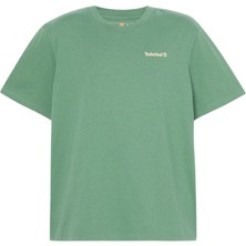 TB0A5MKYA6Z1 Timberland Lake House Back Graphic Tee Erkek T-Shirt Yeşil