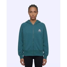Kappa Milas Full Zip Kadın Yeşil Regular Fermuarlı Eşofman Üstü