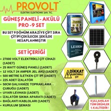 Provolt Elektrikli Çit Cihazı 9 Dönüm Set Pro-9set