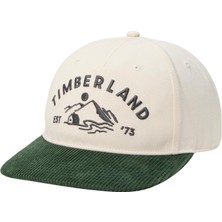TB0A67EAA6X1 Timberland Mountain Cord Baseball Cap Erkek Şapka Beyaz