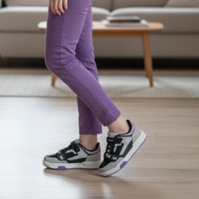 Wisco 062 Siyah-Lila Cırtlı Kız Çocuk Spor Aayakkabı