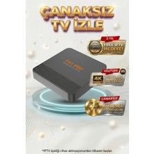 FS1PRO Teknoloji 2 Yıl Free Iptv Hediyeli Fs1 Pro Tv Box - Akıllı Tv Box Kutusu Media Player 4K