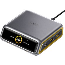 Aohi Magcube Masaüstü USB Şarj Istasyonu, Gan+ 280W Hızlı Şarj Cihazı, Siyah